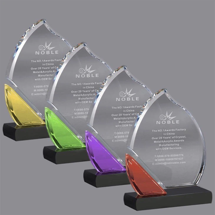 Crystal Flame Colorful Trophy high quality